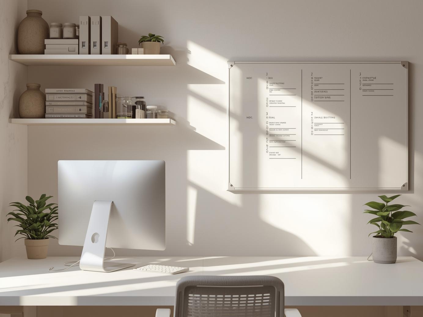 Productive workspace after professional organization